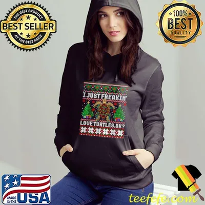 Official I Just Freaking Love Turtles Ok Ugly Christmas T Shirt