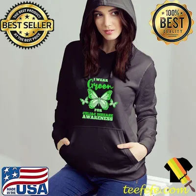Official i Wear Green For Celiac Disease Awareness Gluten Free T-shirt