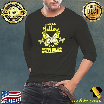 Official i Wear Yellow For Spina Bifida Awareness T-Shirt