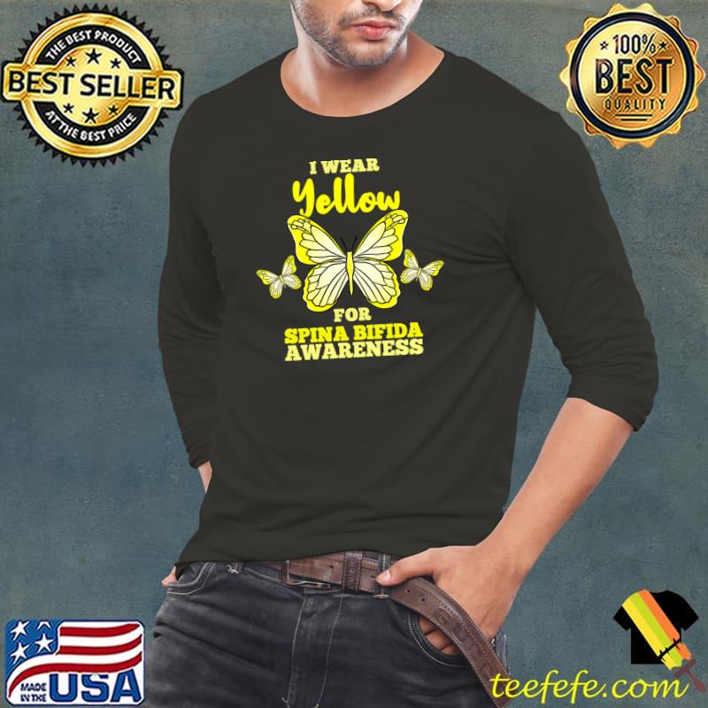 Official i Wear Yellow For Spina Bifida Awareness T-Shirt