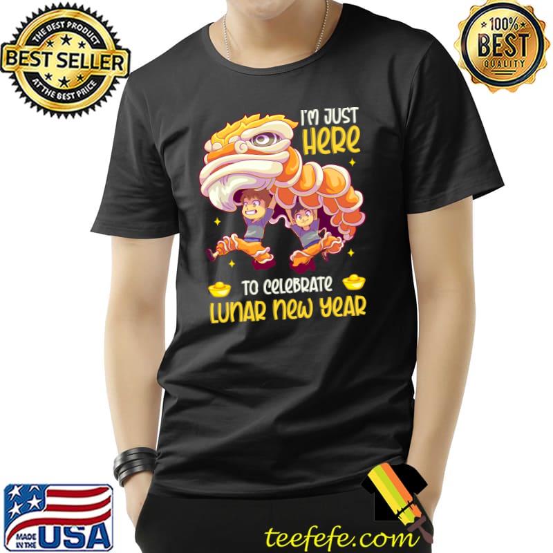 Official I'm Just Here For To Celebrate Lunar New Year 2022 Kids T- Unisex Official I'm Just Here For To Celebrate Lunar New Year 2022 Kids T- Unisex