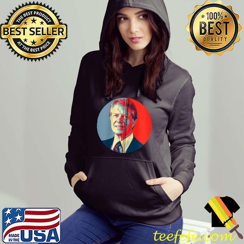 Official Jimmy Carter USA President Portrait Vintage Pop Art Retro T-shirt
