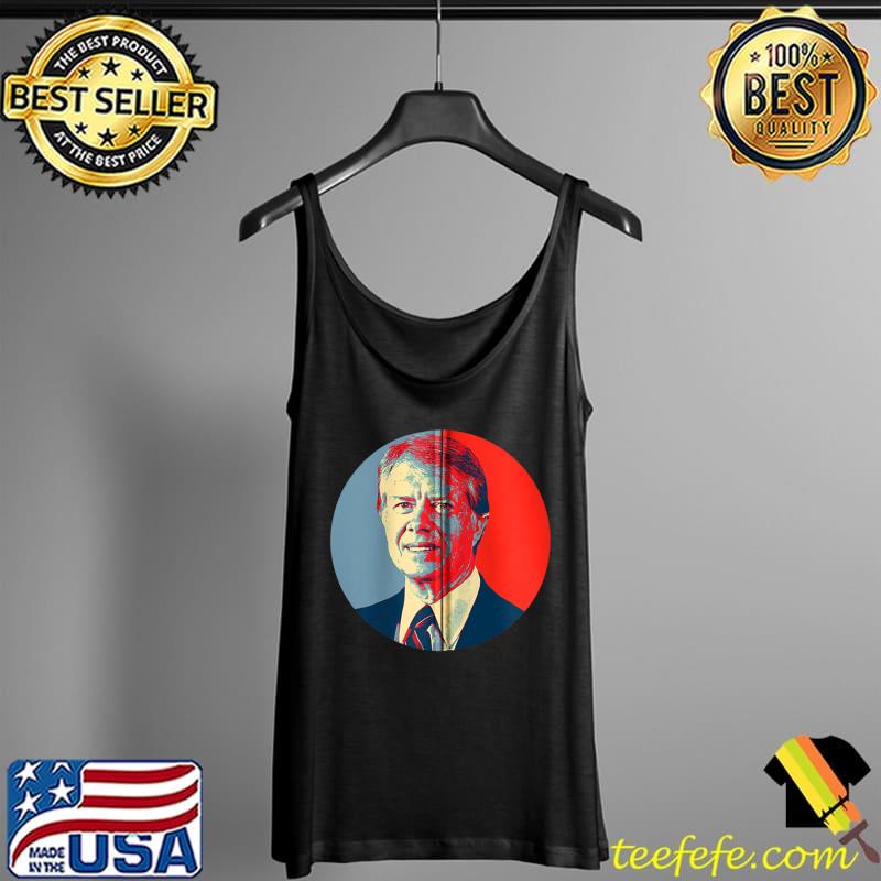 Official Jimmy Carter USA President Portrait Vintage Pop Art Retro T- Tank Top Official Jimmy Carter USA President Portrait Vintage Pop Art Retro T- Tank Top