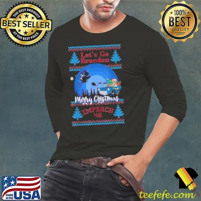 Official Jingle Joe Biden Santa Impeach 46 Go Brandon USA Christmas Gift Tee Shirts