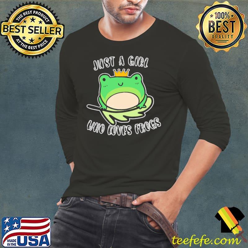 Official just A Girl Who Loves Cute Frog Prince Unisex T-Shirt Official just A Girl Who Loves Cute Frog Prince Unisex T-Shirt