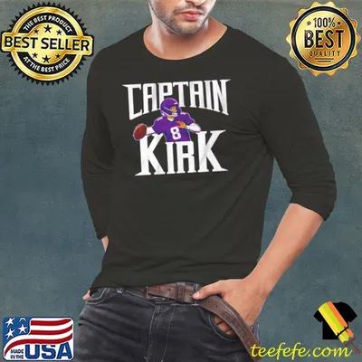 Official Kirk Cousins Captain Kirk Minnesota Vikings Shirt