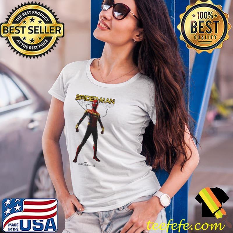 Official Marvel Spider Man No Way Home Spider Man Hero Pose Shirt Ladies Tee Official Marvel Spider Man No Way Home Spider Man Hero Pose Shirt Ladies Tee