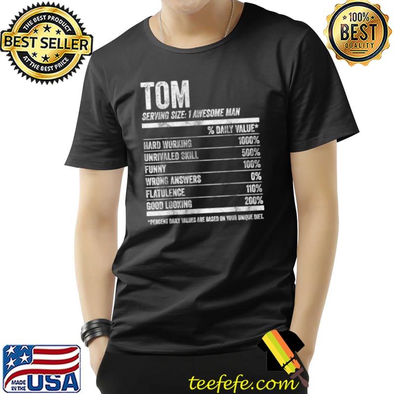 Official Mens Tom Nutrition Personalized Name Shirt Funny Name Facts T Shirt Unisex Official Mens Tom Nutrition Personalized Name Shirt Funny Name Facts T Shirt Unisex