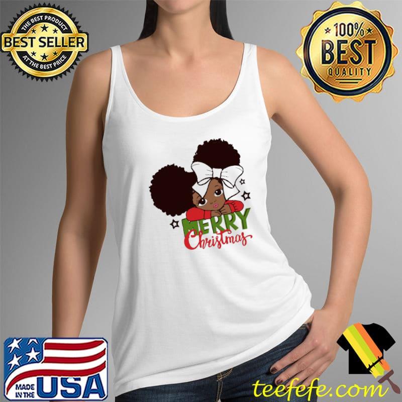 Official merry Christmas African Black Girl Shirt Tank Top Official merry Christmas African Black Girl Shirt Tank Top