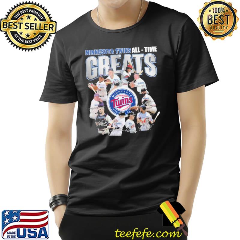 Official Minnesota Twins All Time Greats Team Signatures Shirt Unisex Official Minnesota Twins All Time Greats Team Signatures Shirt Unisex
