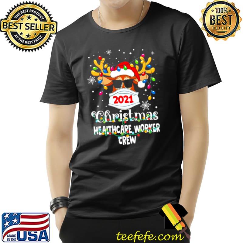 Official Santa Reindeer Face mask 2021 Christmas Healthcare Worker Crew Sweater Unisex Official Santa Reindeer Face mask 2021 Christmas Healthcare Worker Crew Sweater Unisex