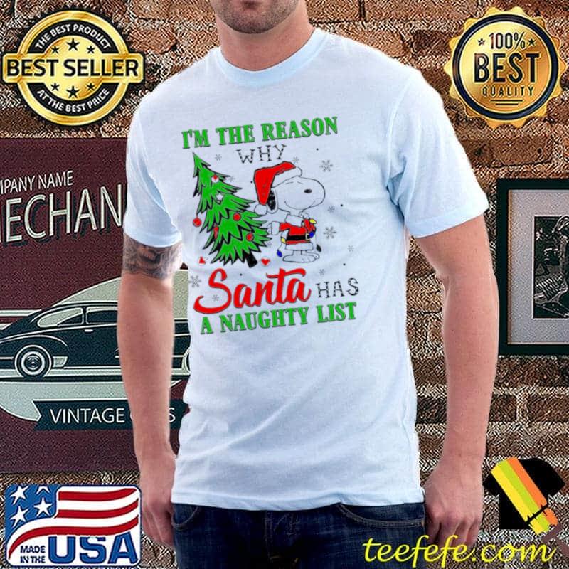 Official santa Snoopy I’m the reason why Santa has a naughty list Christmas 2021 sweats Unisex Official santa Snoopy I’m the reason why Santa has a naughty list Christmas 2021 sweats Unisex