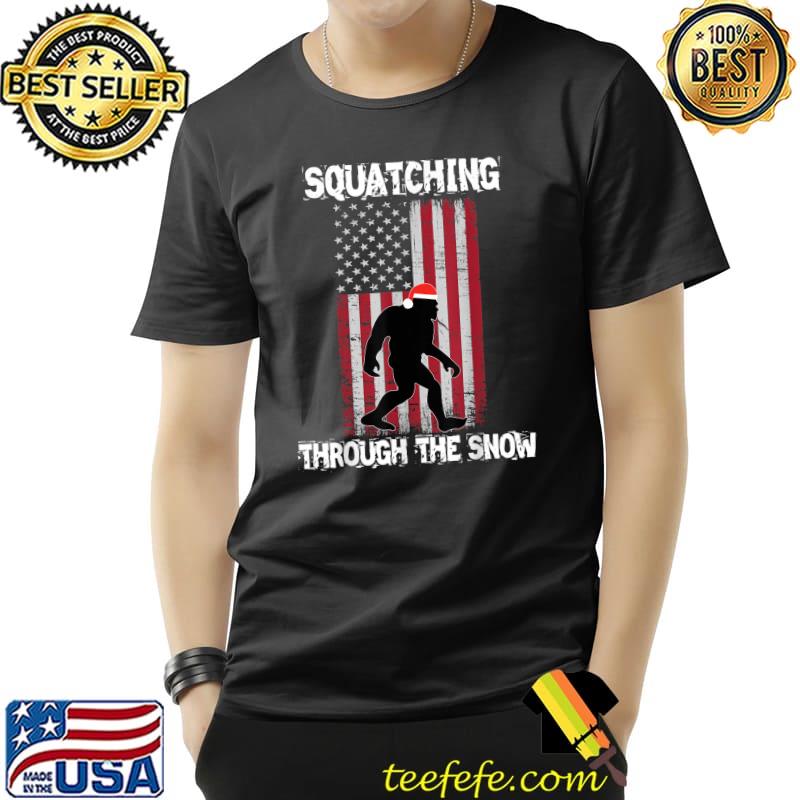 Official Squatching Through The Snow Bigfoot Christmas Sasquatch T-Shirt Unisex Official Squatching Through The Snow Bigfoot Christmas Sasquatch T-Shirt Unisex
