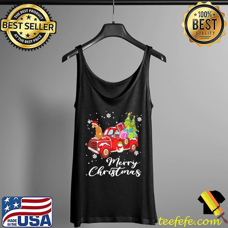 Official Whippet Riding Red Truck Merry Christmas Shirt Tank Top Official Whippet Riding Red Truck Merry Christmas Shirt Tank Top