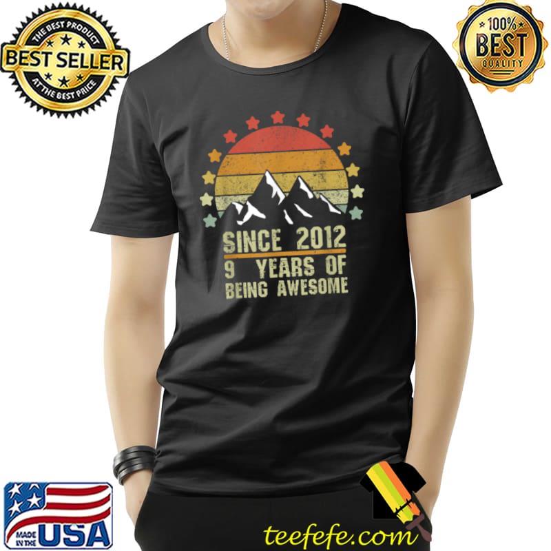 Original 9 Years Old Vintage 2012 Retro 9th Birthday T Shirt Unisex Original 9 Years Old Vintage 2012 Retro 9th Birthday T Shirt Unisex