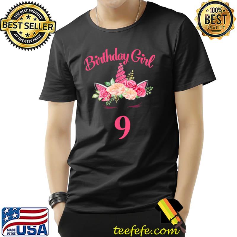 Original 9th Birthday Girl Unicorn Tee 9th Birthday Outfit T Shirt Unisex Original 9th Birthday Girl Unicorn Tee 9th Birthday Outfit T Shirt Unisex