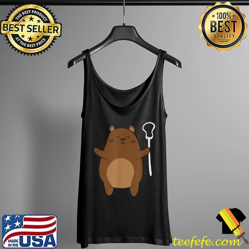 Original Bear Lacrosse Design LAX Dad T Shirt Tank Top Original Bear Lacrosse Design LAX Dad T Shirt Tank Top