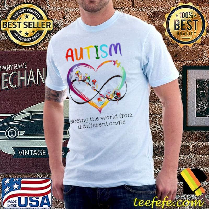 Original bird heart Autism seeing the world from a different angle s Unisex Original bird heart Autism seeing the world from a different angle s Unisex