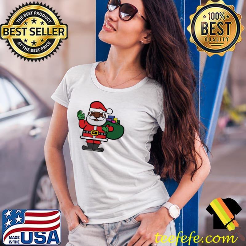 Original black Santa Claus Christmas African Shirt Ladies Tee Original black Santa Claus Christmas African Shirt Ladies Tee