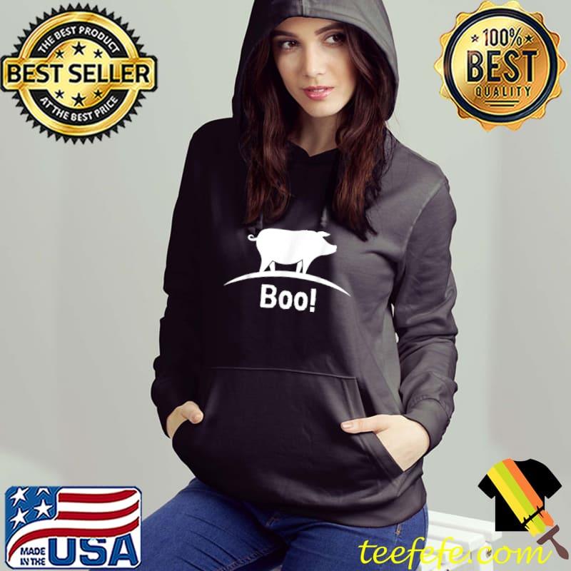 Original Boo!,Funny Pig Lovers Tee Simple Cute Peekaboo Halloween Pig T Shirt