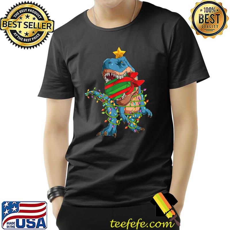 Original Christmas Tree Rex Dinosaur Xmas Light Pajama T-Shirt Unisex Original Christmas Tree Rex Dinosaur Xmas Light Pajama T-Shirt Unisex