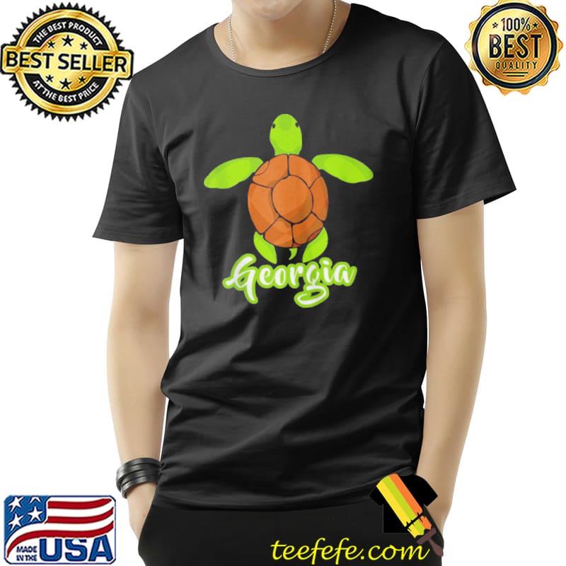 Original Distressed visit Georgia summer vacation whimsy sea turtle Unisex Original Distressed visit Georgia summer vacation whimsy sea turtle Unisex