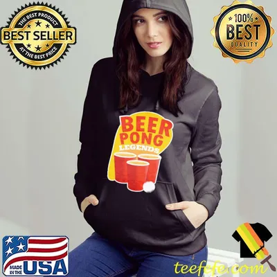 Original Drinking Party Games Beer Pong Legends Team T-shirt