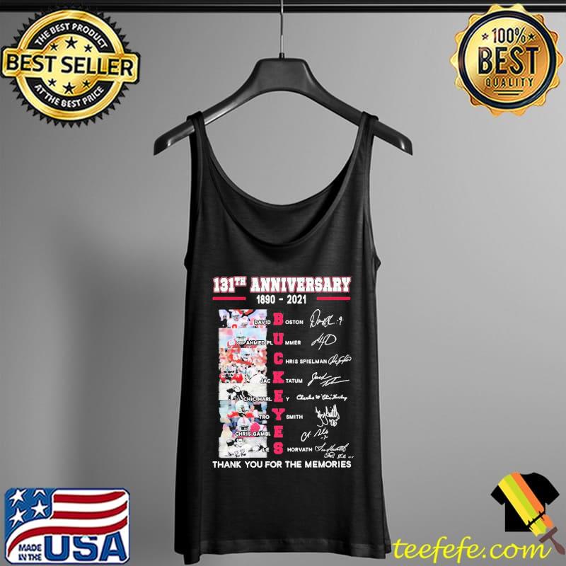 Original Grateful Ohio State Buckeyes 131st Anniversary 1890 2021 Signatures Shirt Tank Top Original Grateful Ohio State Buckeyes 131st Anniversary 1890 2021 Signatures Shirt Tank Top