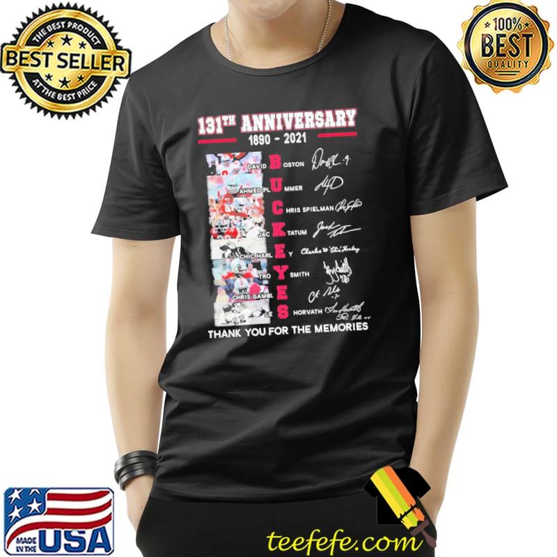Original Grateful Ohio State Buckeyes 131st Anniversary 1890 2021 Signatures Shirt Unisex Original Grateful Ohio State Buckeyes 131st Anniversary 1890 2021 Signatures Shirt Unisex