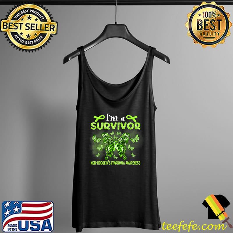 Original Green Butterfly I’m A Survivor Lymphoma Awareness T Shirt Tank Top Original Green Butterfly I’m A Survivor Lymphoma Awareness T Shirt Tank Top