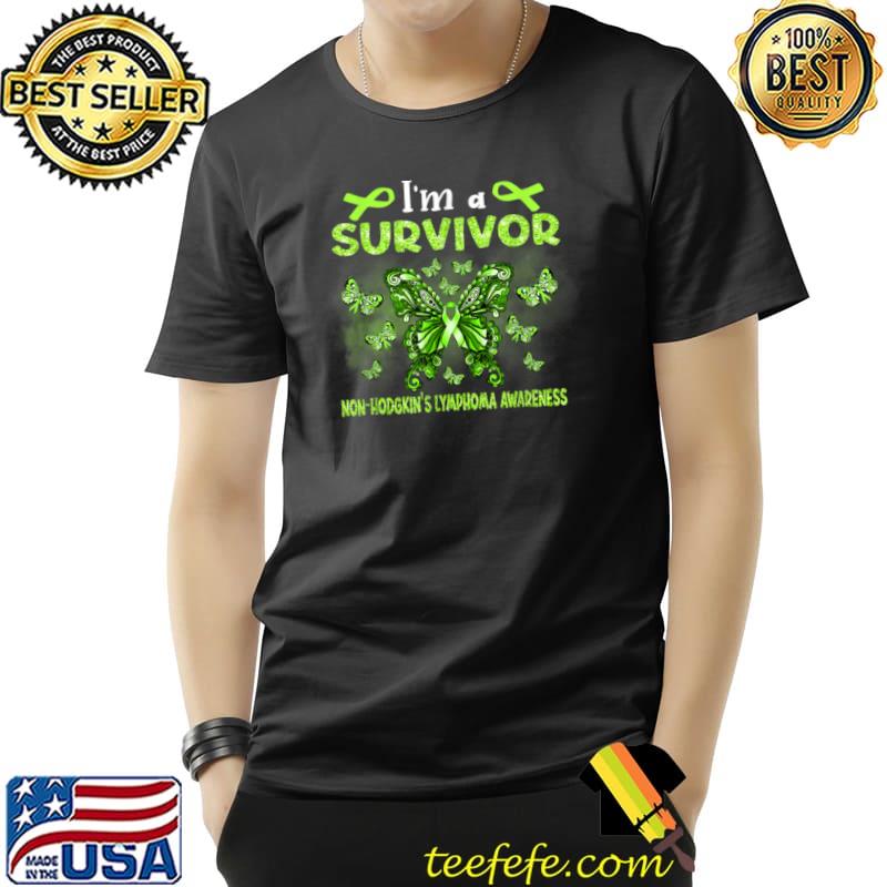 Original Green Butterfly I’m A Survivor Lymphoma Awareness T Shirt Unisex Original Green Butterfly I’m A Survivor Lymphoma Awareness T Shirt Unisex
