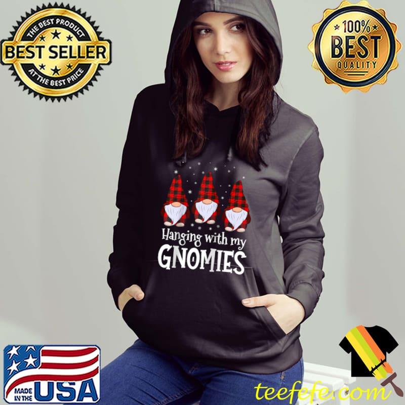 Original hanging With My Gnomies Red Plaid Holiday Christmas Gnome T-s Hoodie Original hanging With My Gnomies Red Plaid Holiday Christmas Gnome T-s Hoodie
