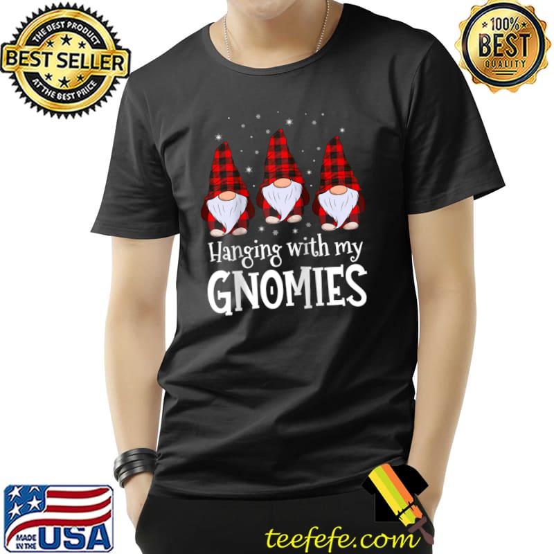 Original hanging With My Gnomies Red Plaid Holiday Christmas Gnome T-s Unisex Original hanging With My Gnomies Red Plaid Holiday Christmas Gnome T-s Unisex