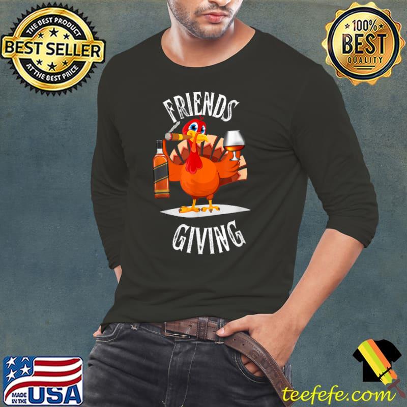 Original happy Friendsgiving Turkey Friends Giving Funny T-Shirt