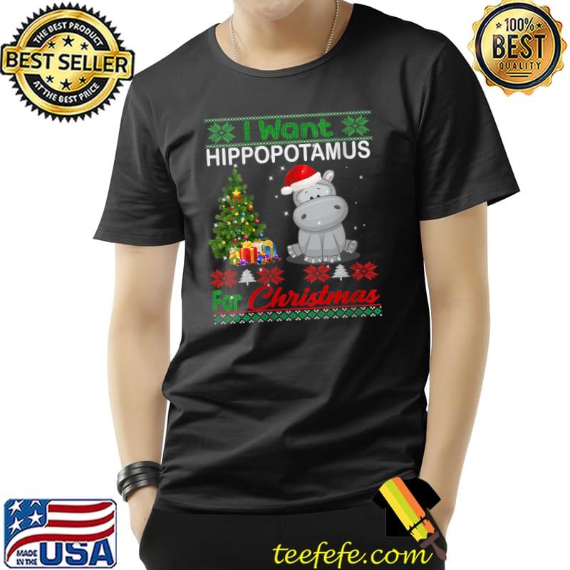 Original I Want A Hippopotamus For Christmas Shirt Xmas Hippo T- Unisex Original I Want A Hippopotamus For Christmas Shirt Xmas Hippo T- Unisex