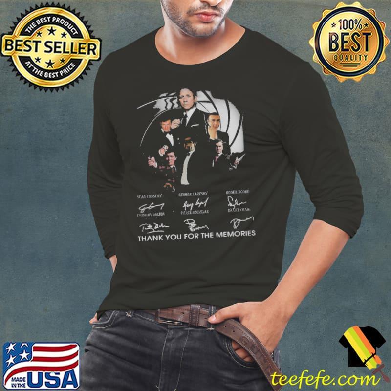 Original James Bond 007 Fans Thank You For The Memories Signature Shirt