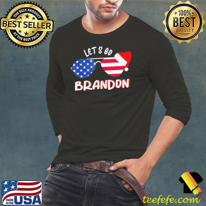 Original let’s Go Brandon Sunglasses Christmas T-Shirt