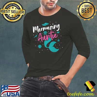 Original mermazing Auntie - Family Mermaid Costume Aunt Mermaid Squad T-shirt