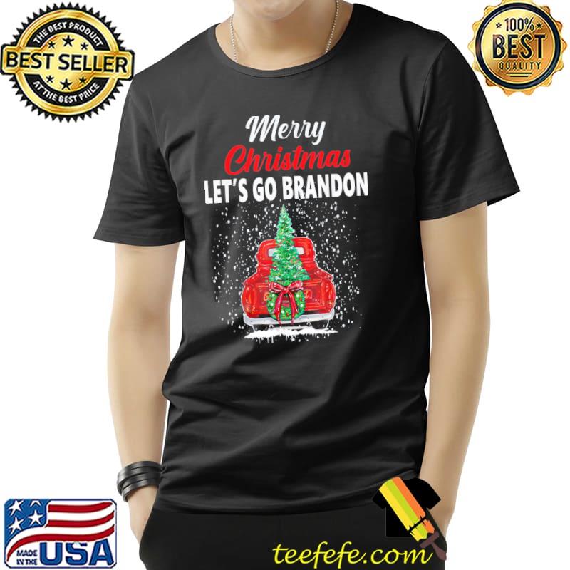 Original merry Christmas Let’s Go Brandon Red Truck Christmas Tree T-Shirt Unisex Original merry Christmas Let’s Go Brandon Red Truck Christmas Tree T-Shirt Unisex