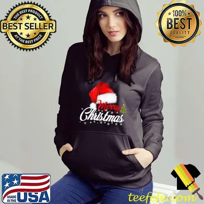 Original Mery Christmas Pajama Xmas Santa Hat Funny Holiday T-shirt