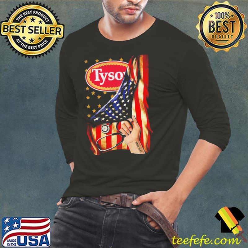 Original Nice America Flag Tyson Foods Inside Me Shirt Long Sleeve Tee Original Nice America Flag Tyson Foods Inside Me Shirt Long Sleeve Tee