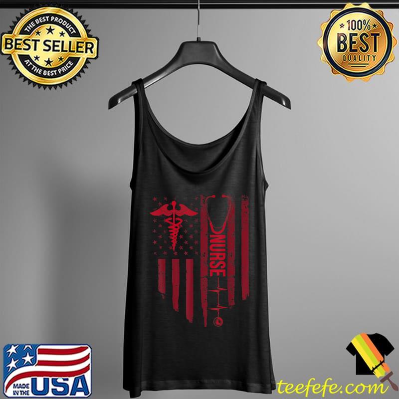 Original Nurse Heartbeat American Flag Medical Assistant RN Nursing T-Shirt Tank Top Original Nurse Heartbeat American Flag Medical Assistant RN Nursing T-Shirt Tank Top
