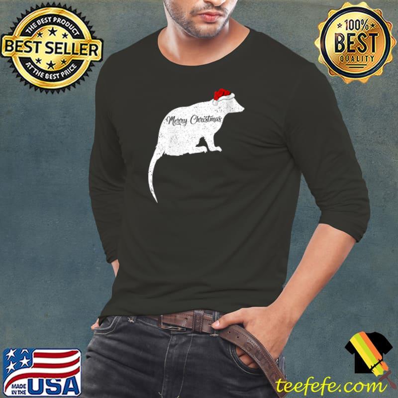 Original opossum Animal Lover Xmas Santa Hat Opossum Christmas T-s Long Sleeve Tee Original opossum Animal Lover Xmas Santa Hat Opossum Christmas T-s Long Sleeve Tee
