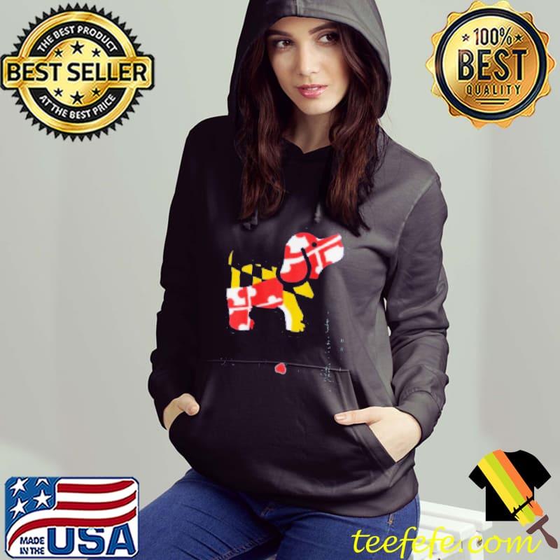 Original Puppie Love Maryland Pup Short Sleeve Hoodie Original Puppie Love Maryland Pup Short Sleeve Hoodie