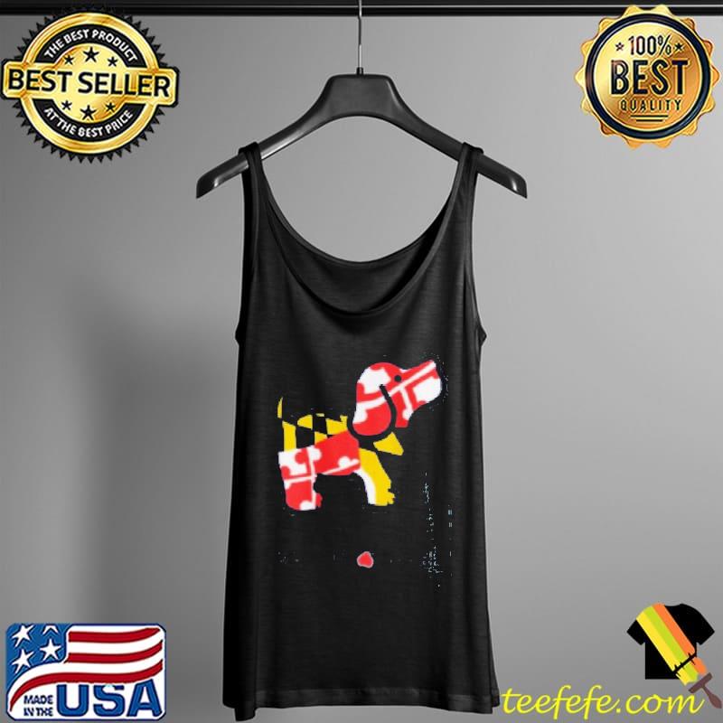 Original Puppie Love Maryland Pup Short Sleeve Tank Top Original Puppie Love Maryland Pup Short Sleeve Tank Top