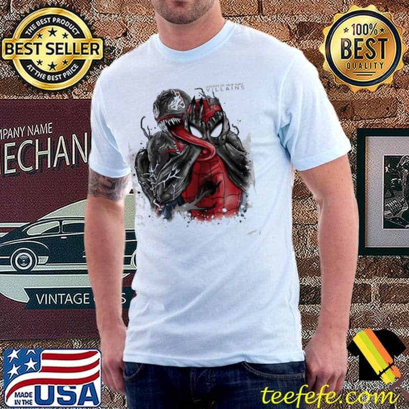 Original queens Of New York Villains Vemon And Spiderman Shirt Unisex Original queens Of New York Villains Vemon And Spiderman Shirt Unisex