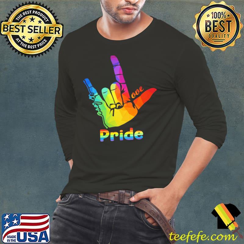 Original Rock Hand Love is Love LGBT Pride Shirt