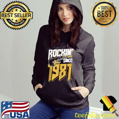 Original Rockin' Since 1981 Vintage Rock Music Fan 41th Birthday T-shirt