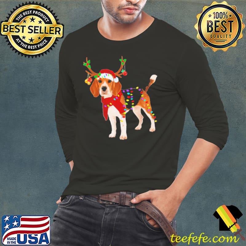 Original santa Beagle reindeer Christmas Shirt