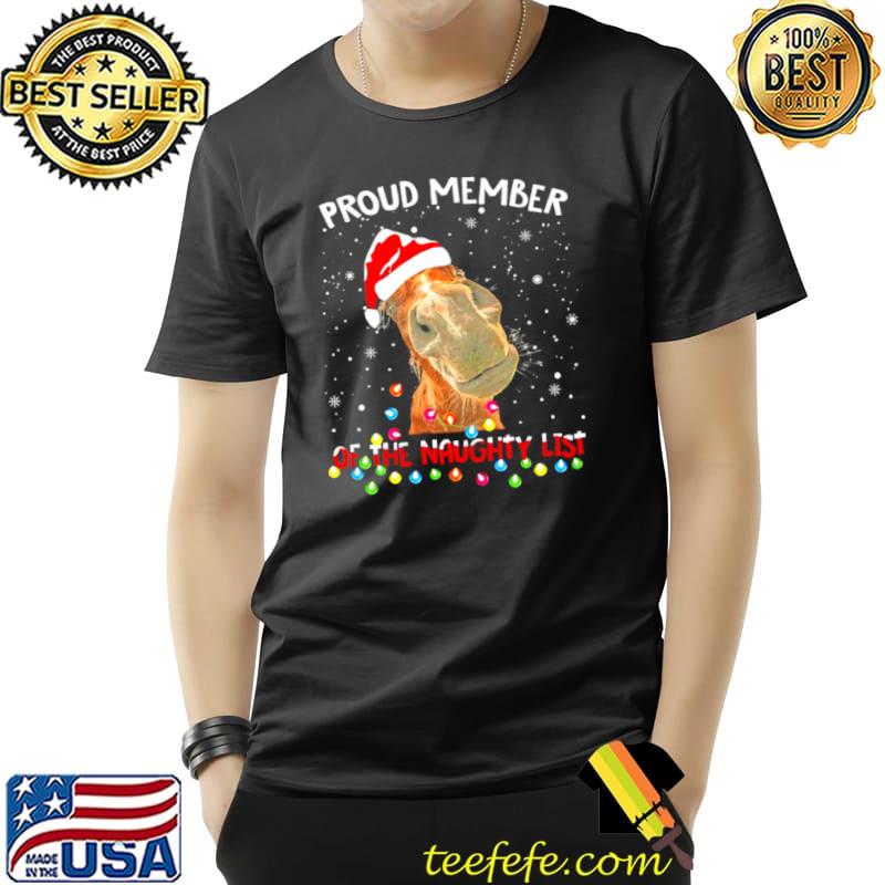 Original Santa Horse Proud member of the naughty list snowflake Christmas Unisex Original Santa Horse Proud member of the naughty list snowflake Christmas Unisex